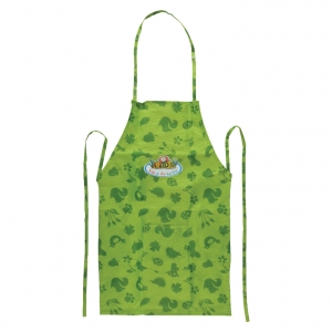 Dětská zástěra na zahradu zelená