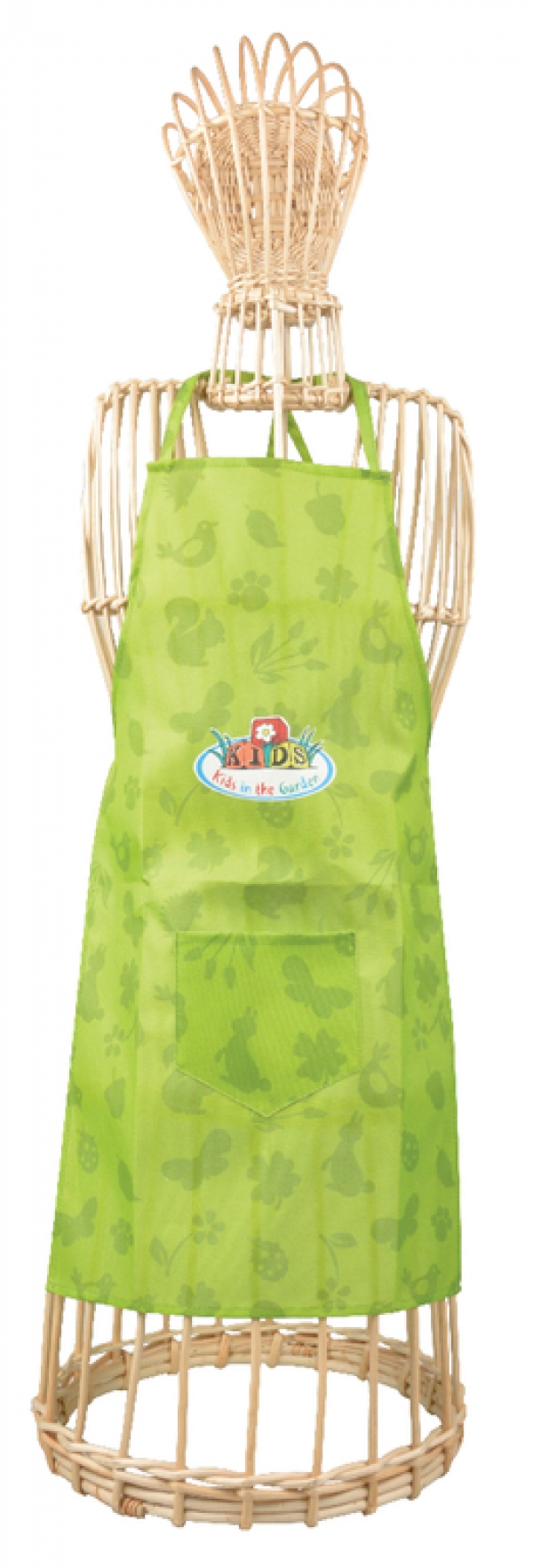 Detská zástera na záhradu zelená