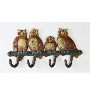 Detský nástenný vešiak malej sovy 31x16cm