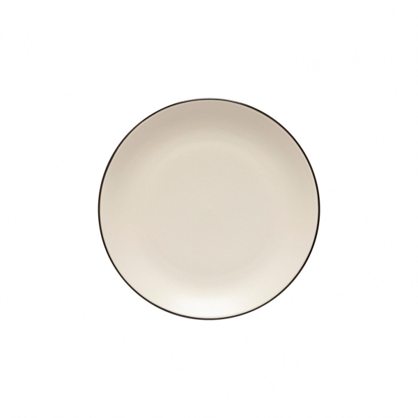 Dezertný tanierik s čiernym okrajom 21cm AUGUSTA