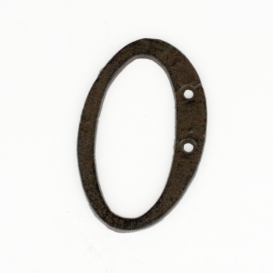 Domové čísla 0 liatina 10,5cm