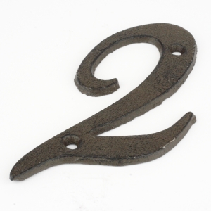 Domové čísla 2 liatina 10,5cm