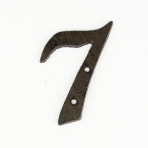 Domové čísla 7 liatina 10,5cm