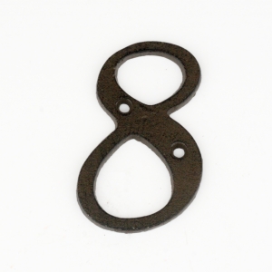 Domové čísla 8 liatina 10,5cm