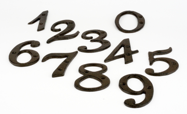 Domové čísla 8 liatina 10,5cm