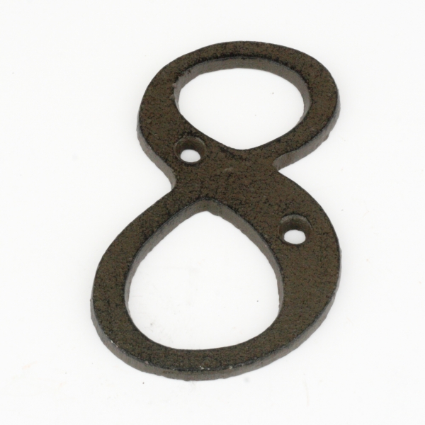 Domové čísla 8 liatina 10,5cm