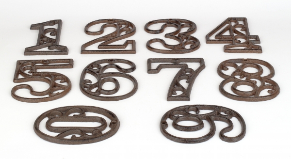 Domové číslo 5 liatina 8,8x12cm