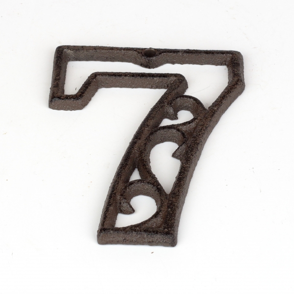 Domové číslo 7 liatina 8,8x12cm