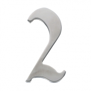 Domové číslo nerezové - 2