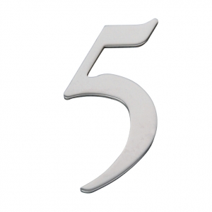 Domové číslo nerezové - 5