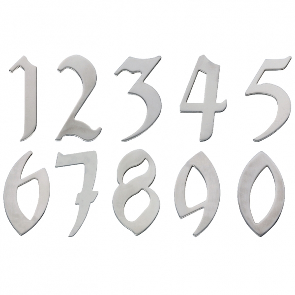 Domové číslo nerezové - 7