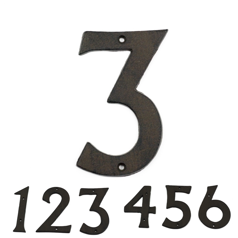 Domové liatinové číslo 3 16,7cm