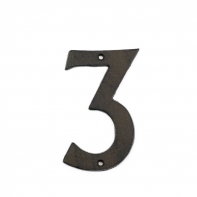Domové liatinové číslo 3 16,7cm