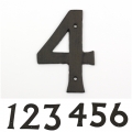 Domové liatinové číslo 4 16,7cm