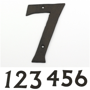 Domové liatinové číslo 7 16,7cm