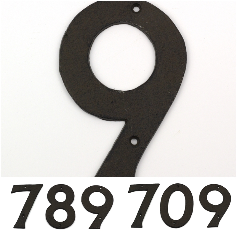 Domové liatinové číslo 9 16,7cm