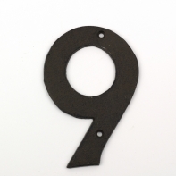 Domové liatinové číslo 9 16,7cm