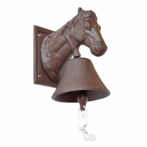 Domový zvonček hlava koňa 21x14cm