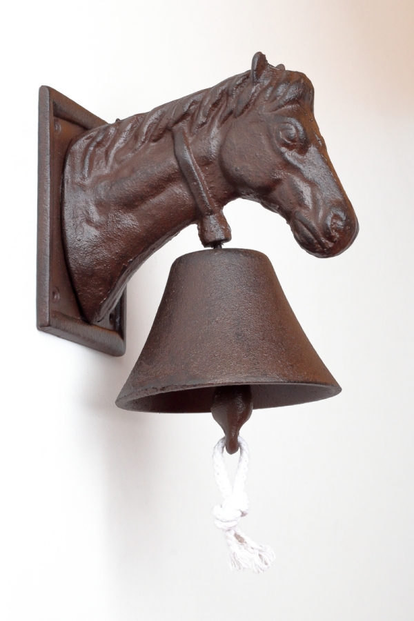 Domový zvonček hlava koňa 21x14cm