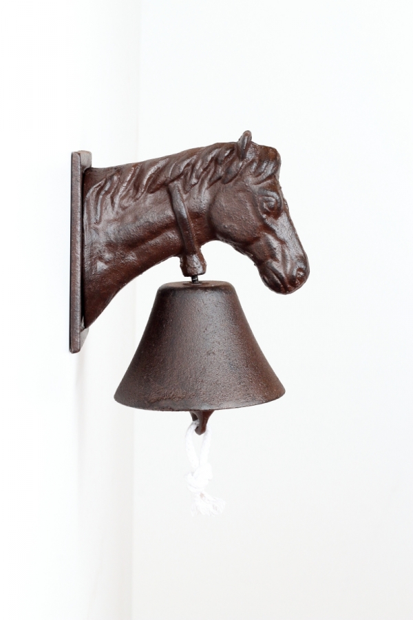 Domový zvonček hlava koňa 21x14cm