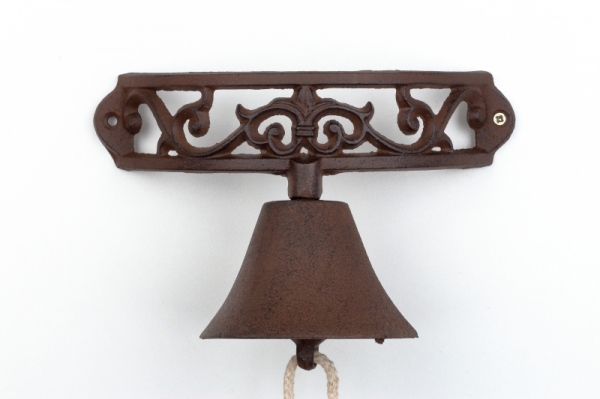 Domový zvonček na stenu polkruh 22x13cm