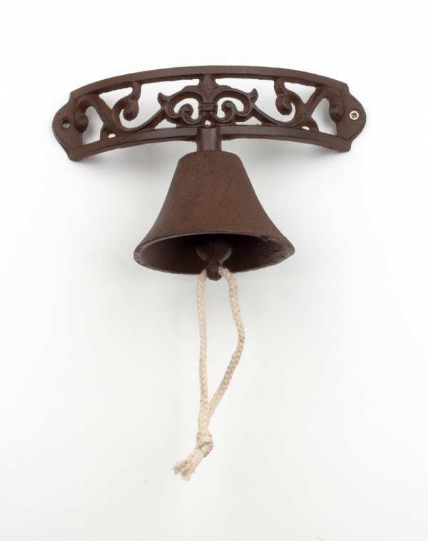 Domový zvonček na stenu polkruh 22x13cm