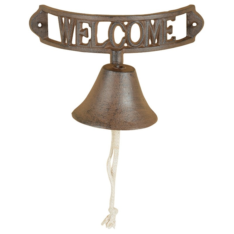 Domový zvonček Welcome liatina 21,5x11,5x12,9cm