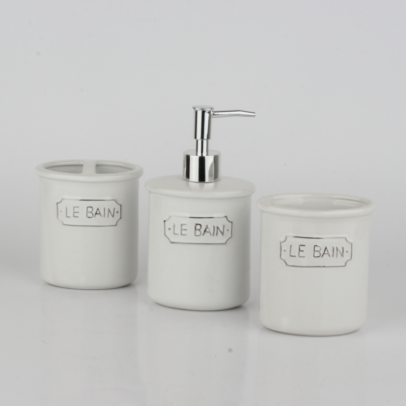 Doplnky do kúpeľne Le Bain (sada 3ks)