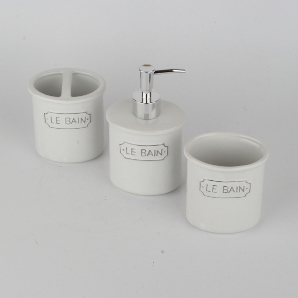 Doplnky do kúpeľne Le Bain (sada 3ks)