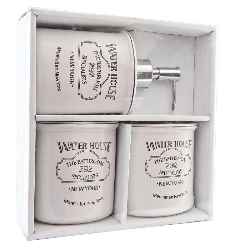 Doplnky do kúpeľne WATER HOUSE (sada 3ks)