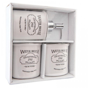 Doplnky do kúpeľne WATER HOUSE (sada 3ks)