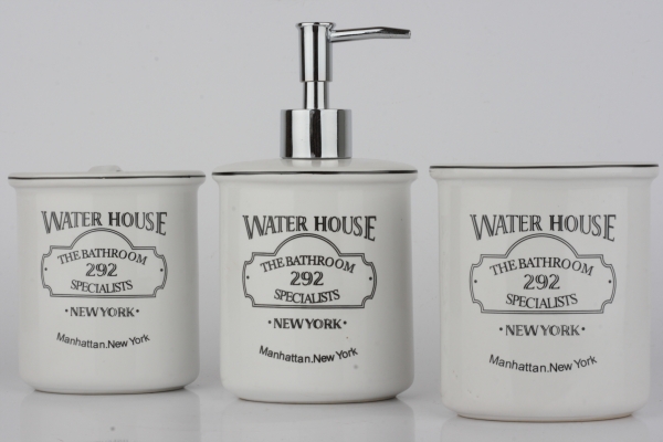 Doplnky do kúpeľne WATER HOUSE (sada 3ks)