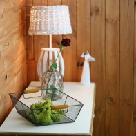 Doplnky do kuchyne - košík - podnos hnědý kov 25x35x10cm