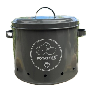 Dóza na zemiaky sivá 23 x 21 cm objem 5,9 litrů