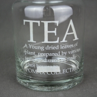 Dóza na čaj sklenená 21cm