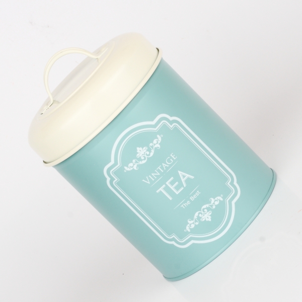 Dóza na čaj VINTAGE TEA modrá 22cm