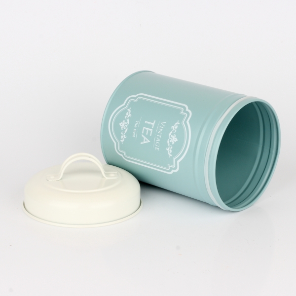 Dóza na čaj VINTAGE TEA modrá 22cm