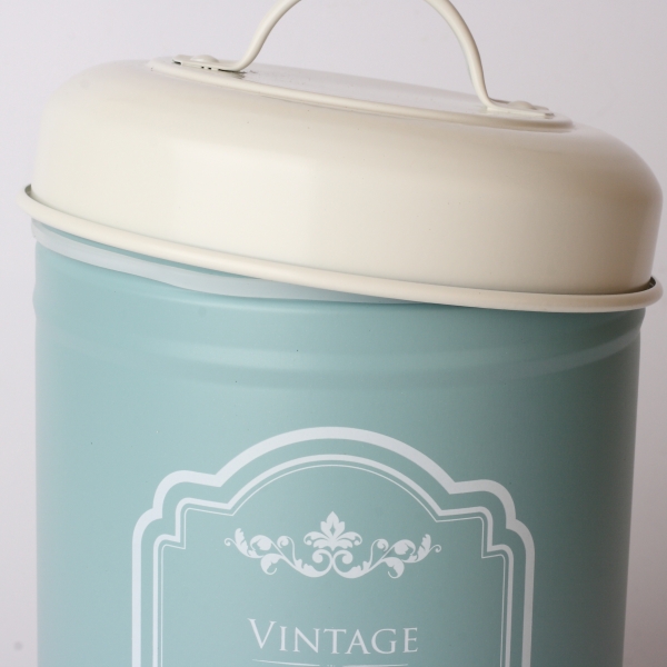 Dóza na čaj VINTAGE TEA modrá 22cm