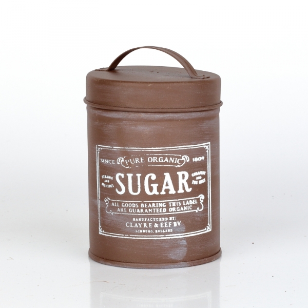 Dóza na cukor plechová SUGAR 7x12cm