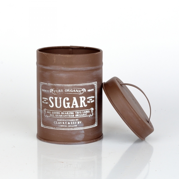 Dóza na cukor plechová SUGAR 7x12cm