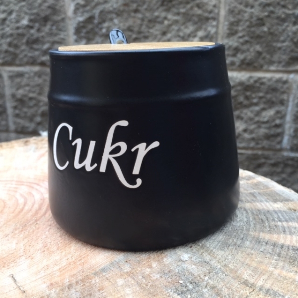 Dóza na cukor čierna - vyradené