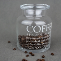 Dóza na kávu Coffee sklenená 15cm