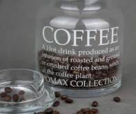 Dóza na kávu Coffee sklenená 15cm