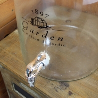 Dóza na limonádu s kohútikom Garden - čierny text 10l