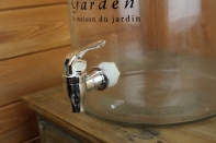 Dóza na limonádu s kohútikom Garden - čierny text 10l