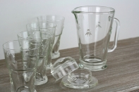 Dóza na maslo / marmeládu sklenena Abeille v.4,9cm