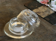 Dóza na maslo / marmeládu sklenena Abeille v.4,9cm