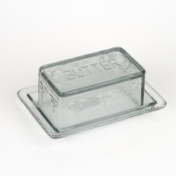 Dóza na maslo sklenena 13,5x19,5x2,5cm