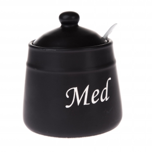 Dóza na med čierna 10,5x10,5x12cm