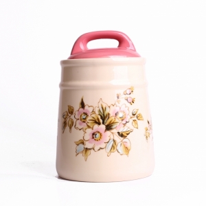 Dóza na potraviny keramická Rose 17,5x12,5 cm